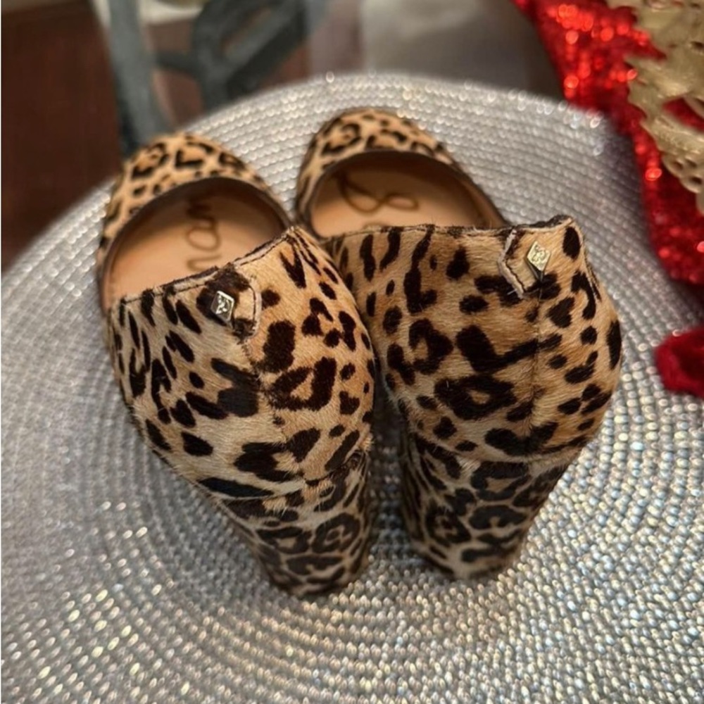 Sam Edelman leopard preloved heels size 9